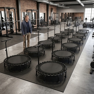 <span class=keywords><strong>Cama</strong></span> Elástica <span class=keywords><strong>de</strong></span> 40-48 Pulgadas, Estable y Silenciosa, para Gimnasio, Ejercicio Aeróbico, con Logotipo Personalizado - Product Image 1