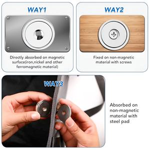 Aimant Dropship N35 N38 N40 N42 N45 N48 N50 N52 Aimant à disque puissant en néodyme à trou fraisé avec revêtement en nickel - Product Image 4