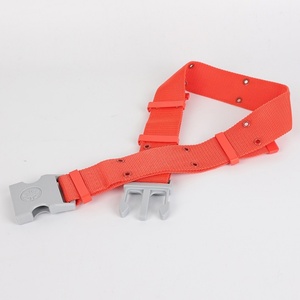 Ceinture de sécurité orange personnalisée avec boucle en plastique gris pour une fixation sécurisée - Product Image 5