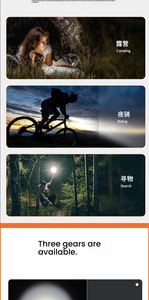 Linterna LED para Camping con Batería Recargable USB, Linterna Brillante de ABS Resistente al Agua para Aventuras al Aire Libre e Iluminación de Emergencia - Product Image 6
