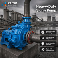Pompa centrifuga orizzontale industriale per liquami Kaiyue con rivestimento in gomma metallica completamente intercambiabile e resistente all'usura