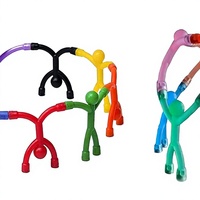 Paquete de 20 Juguetes Magnéticos Silenciosos para Viajar, para Niños de 5 a 7 Años, Material TPE, Figuras de Construcción STEM, Set Familiar