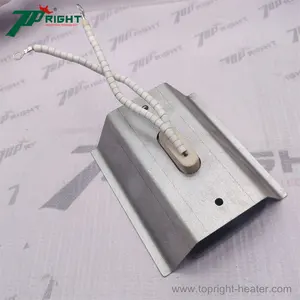 122*60mm infrared emitter heater ceramic ir plate heating element with metal feflector