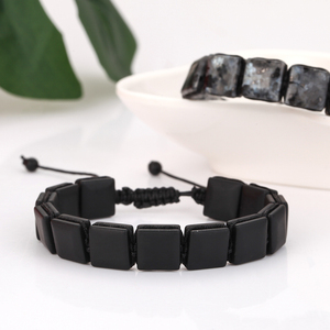 สร้อยข้อมือหินธรรมชาติ TeoWaki แบบมีร่อง พร้อมสายต่อขยาย สำหรับทุกเพศ สามารถซ้อนกันได้ ช่วยลดความวิตกกังวล เสริมพลังบำบัด ดึงดูดความมั่งคั่งและความร่ำ<span class=keywords><strong>รวย</strong></span> - Product Image 2