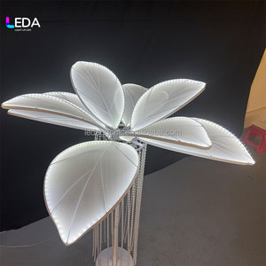 โคมไฟตั้งพื้นรูปดอกไม้สีขาว LEDA ขายดี สำหรับงานแต่งงาน ตกแต่งงานแต่งงานสมัยใหม่ ไฟตกแต่งสำหรับงานปาร์ตี้ - Product Image 4