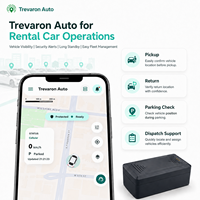 Traceur GPS LBS magnétique Trevaron Auto 10000mAh pour flotte de voitures de location, longue autonomie, abonnement à l'application requis