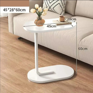 Meja Kopi Bundar Kecil Mewah Modern Terlaris, Rak Samping Sofa, Set Meja Teh untuk Ruang Tamu - Product Image 5