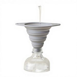 Food Grade <b>Silicone</b> Collapsible Funnel Portable Foldable Kitchen <b>Liquid</b> Transfer Mini Funnels Heat Resistant Cooking Gadgets - Product Image 1