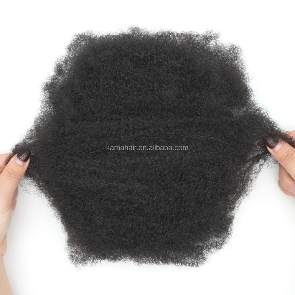 KAMA Afro Hair Products 100% Remy Human Hair 50g/100g Kinky Curly Human Afro Kinky Hair Bulk for Dreadlocks Twisting Detail Section 6