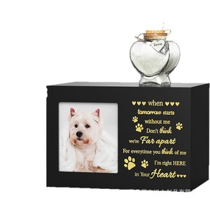Pet <b>Memorial</b> <b>Box</b> With Photo Frame And Urn For Dog Cat Remembrance Keepsake - Product Image 5