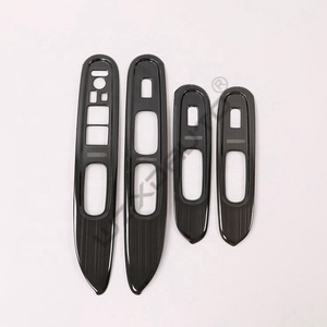 WZXD <b>Window</b> Switch Shift Knob Garnish Trim Black Steel Brushed for Brio 2019 2020 - Product Image 2