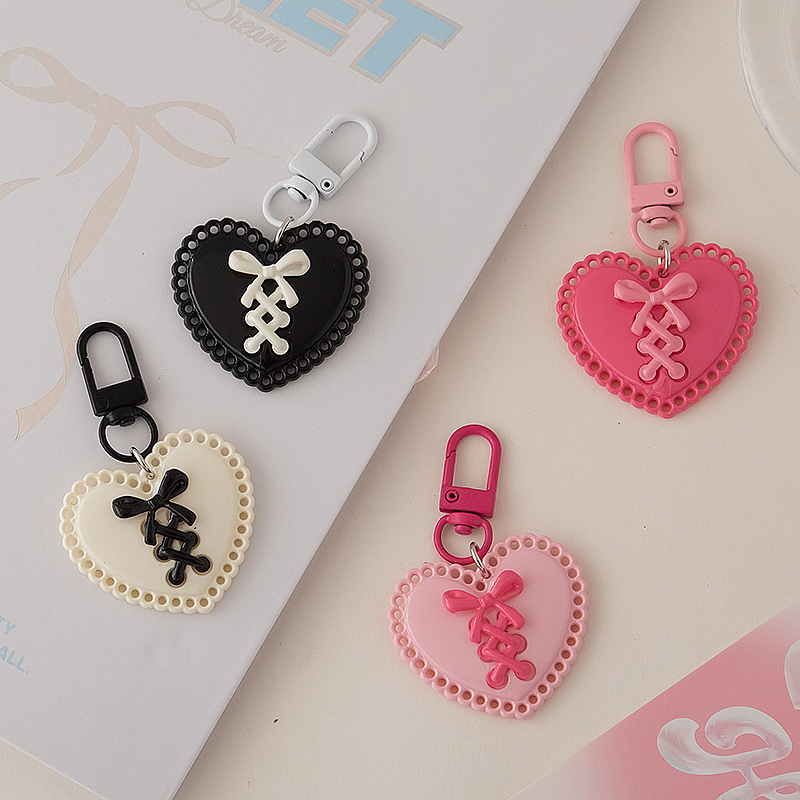 Tie Bow love Key Chain Schoolbag