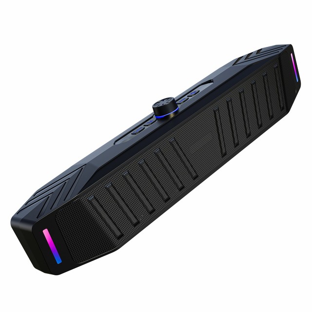 Wireless Subwoofer Handsfree Sound Pickup Light USB RGB Gaming Stereo Mini Desktop Soundbar