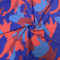 Veste et sac pour filles en nylon tissé personnalisé 100% imprimé numériquement 70D 280T 98GSM, imperméable, léger, écologique, imprimé camouflage, MOQ 1M, certifié GRS