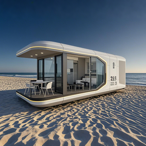 La capsula d'acciaio dello spazio vitale del parco ispessisce la struttura del pannello a Sandwich per gli <span class=keywords><strong>hotel</strong></span> all'aperto sostenibili o gli appartamenti mobili - Product Image 3