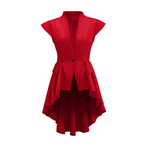 Chaqueta de Estilo Gótico Medieval Renacentista Steampunk para <span class=keywords><strong>Mujer</strong></span>, Chaleco Victoriano con Cintura en Cascada, <span class=keywords><strong>Disfraz</strong></span> de <span class=keywords><strong>Vampiro</strong></span> para Halloween - Product Image 2