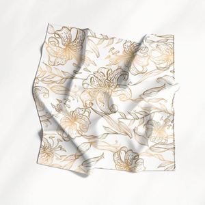 Écharpe en soie élégante pour toutes les saisons, magnifique foulard pour cheveux et cou, accessoire de mode, écharpes en soie pour femmes, vente en gros - Product Image 2