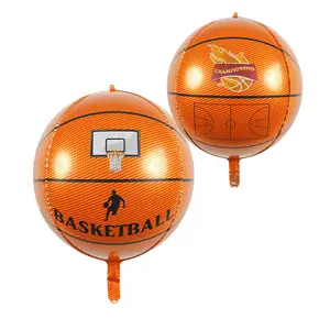 Nuova moda 22 "4d doppi strati di calcio basket decorativo in alluminio pellicola palloncini palloncini