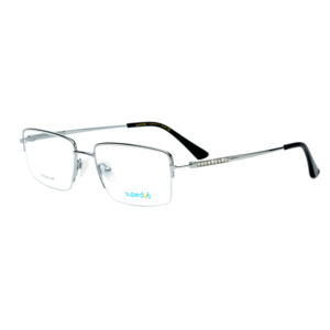 Superovo unisex kinh doanh phong cách nửa-khung Titanium Kính mắt khung kim cương thiết lập quá trình Trọng lượng nhẹ cho đọc sách hàng ngày - Product Image 1