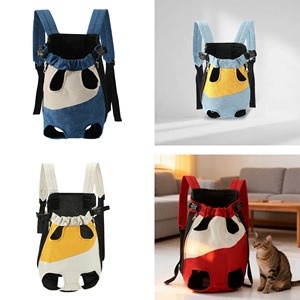 Breathable Mesh Pet <b>Backpack</b> Carrier, Soft <b>Canvas</b> Portable Travel Bag with Secure Zipper for Small Dogs and Cats - Product Image 5