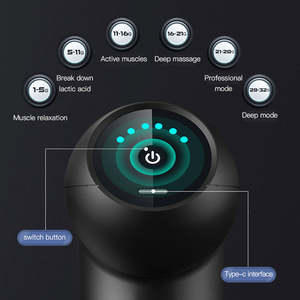<span class=keywords><strong>Mini</strong></span> pistola de masaje de tejido muscular profundo inalámbrica, masajeador de cuerpo y cabeza de mano de pulso electrónico - Product Image 4