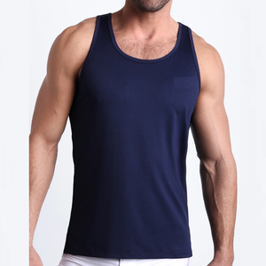 Men's Casual <b>Workout</b> <b>Tank</b> <b>Tops</b> 100% Cotton Breathable Polyester Summer Print Stringer Ribbed Design Custom Logo for Summer - Product Image 1