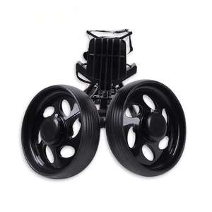 MATRIX T019 Factory Wholesale Very Popular Manual <b>Foldable</b> Iron Frame Golf Push <b>Cart</b> New Black Lightweight 2 Wheels - Product Image 5