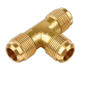 ข้อต่อทองเหลืองแบบสามทาง เกลียว NPT ตัวผู้ สำหรับงานประปาและระบบน้ำ - Product Image 1
