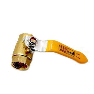 Robinet à boisseau sphérique Good Heart 4 6 1 pouce tout en cuivre à double filetage pour raccord de tuyauterie d'eau et vanne de vidange de plomberie - Product Image 1