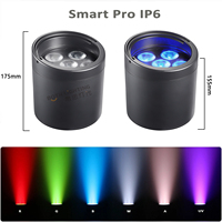 Les deux éclairage Smart Pro 6x18w IP65 extérieur étanche 6x18w RGBWA batterie UV sans fil LED Uplight mariage DJs fête Club lumières