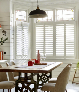 Volets de <span class=keywords><strong>plantation</strong></span> en bois blanc crème de Style rustique Volets de fenêtre de conception durable fabriqués en Chine/Volets d'armoires de cuisine - Product Image 1