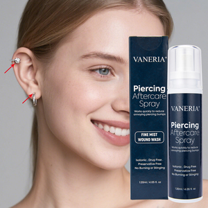 Piercing Nachsorge Benutzer definiertes Logo Kochsalz lösung Reinigungs lösung Nase Bauch Ohr Piercing Reiniger Nachsorge Piercings Spray - Product Image 1
