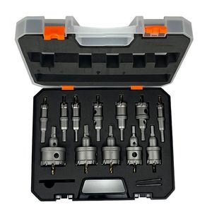 Kit de scies cloches en carbure avec mandrin intégré, métrique, pour percer le métal, l'aluminium et l'acier, usage domestique, ensemble de 6 à 10 pièces - Product Image 2