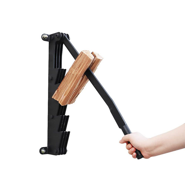 JH-Mech High Hardness Efficient Firewood Durable Space-saving Steel Wall Mounted Firewood Manual Splitter