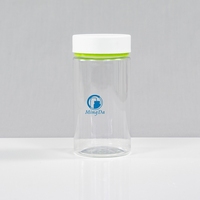 Bouteille cylindrique ronde en PET de 150 ml avec bouchon moleté doré de 45 mm, conteneur en plastique de qualité alimentaire pour capsules, compléments alimentaires, emballage de bonbons