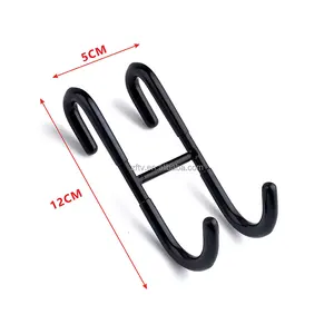 Shower Door Hooks Extended Double Towel Hooks for Bathroom Glass Shower Door