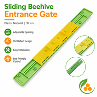 Langlebige 37cm Schiebe-Teleskop-Bienenstock-Eingangstür aus Kunststoff, verstellbarer Eingangsverkleinerer, Anti-Diebstahl-Biene, Imkereibedarf