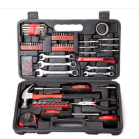 Ensemble d'outils ménagers Dandi en acier au chrome-vanadium de 61 pièces avec boîte de rangement en plastique pour les réparations domestiques DIY