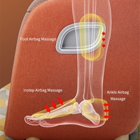 Vente en gros d'usine - Machine de massage de luxe 2 en 1 - Ottoman - Vibration - Shiatsu - Massage des pieds et des mollets avec chaleur