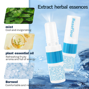 OEM Huile Essentielle d'Eucalyptus et de Menthol Aromathérapie Arrêt du Tabac Bien-être Herbal 2 en 1 Inhalateur Nasal Bâton Énergisant <span class=keywords><strong>pour</strong></span> la Congestion - Product Image 2