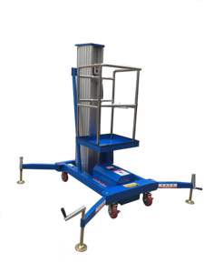 Электрический одномачтовый подъемник MIDE 6M 8M 9M 10M 12M 24M для высотных работ, алюминиевая платформа для подъема персонала - Product Image 5