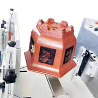 Mesin Sablon Pot Bunga Prismatik QFW Multi-Sisi Semi-Otomatis Printer Putar Mesin Sablon Printer Layar