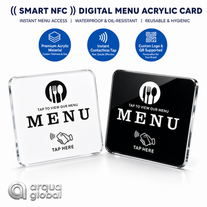 Tarjeta NFC Acrílica con Chip NTAG215, Impermeable, para Menú <span class=keywords><strong>de</strong></span> Mesa <span class=keywords><strong>de</strong></span> Restaurante, Abre el Menú Digital con el Teléfono, Sin Necesidad <span class=keywords><strong>de</strong></span> Aplicación, para Cafetería, Bar, Comida - Product Image 1