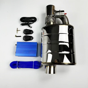 Chất lượng cao thép không gỉ 63mm phổ xe exhaust <span class=keywords><strong>muffler</strong></span> điều chỉnh âm thanh với van từ xa - Product Image 3