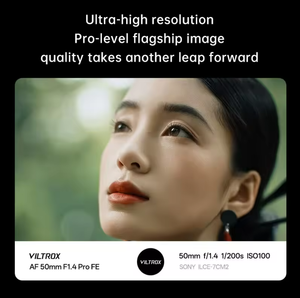 Objectif standard plein format VILTROX AF 50mm F1.4 Pro en alliage d'aluminium, monture E pour A7C/<span class=keywords><strong>A7SIII</strong></span>/A7III/A7RIV/A9/ZVE1/A93 - Product Image 4