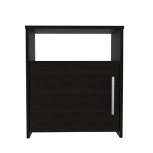Wenge 1-Shelf Nightstand With <b>Drawer</b> <b>For</b> Bedroom <b>Storage</b> - Product Image 4