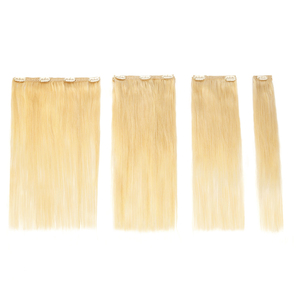 Extensions de cheveux humains vierges non traités à clipser, double épaisseur, clips recouverts de silicone, livraison directe disponible, en stock - Product Image 4