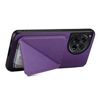 Étui de téléphone en cuir PU à motif litchi Denior avec fonction portefeuille et support, compatible avec les séries OnePlus 13/12/11/Ace 3/Ace 2