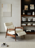 Fabricant en gros, canapé-lit moderne pour appartement, salon, hôtel, cadre en bois simple et luxueux, réglable, avec coussin