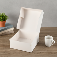 Boîte en carton recyclable avec impression en relief, assiette jetable